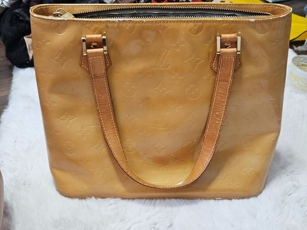 Louis Vuitton Houston Shoulder Bag Yellow Leather